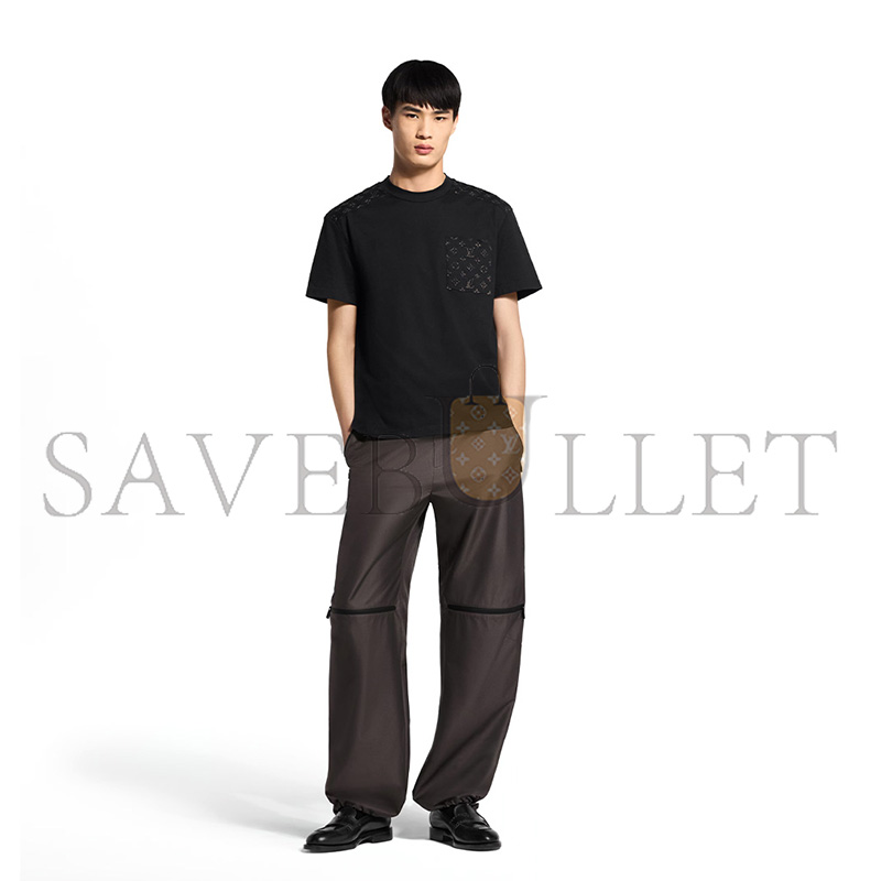 LOUIS VUITTON SHORT-SLEEVED REFLECTIVE SIGNATURE T-SHIRT 1AKORX